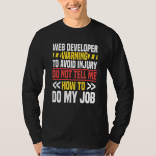Webentwickler Website Programmierer Coder Computer T-Shirt