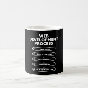 Webentwicklungsprozess - Geek-Geschenk Kaffeetasse
