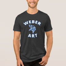 Weber Art (weiße Buchstaben/blaue Kontur)