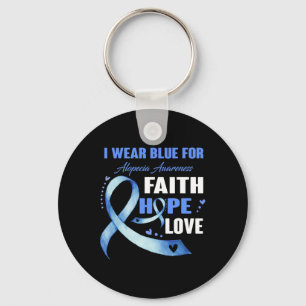 Weber Blue for Alopecia Sensibilisierungsgeschenke Schlüsselanhänger
