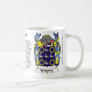 Weber-Familien-Wappen Stein Kaffeetasse
