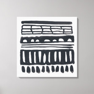 Weber I   Moderne schwarze Farbe Leinwanddruck