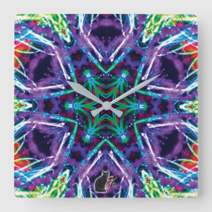 Weber Kaleidoskop Quadratische Wanduhr