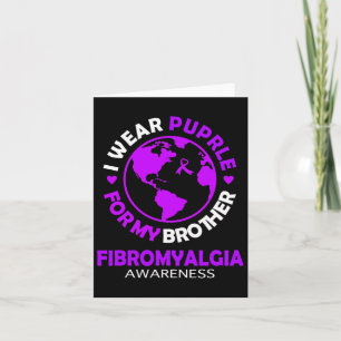 Weber Lila für meine Bruderfibromyalgie Karte