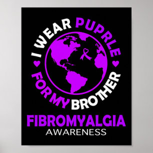 Weber Lila für meine Bruderfibromyalgie Poster