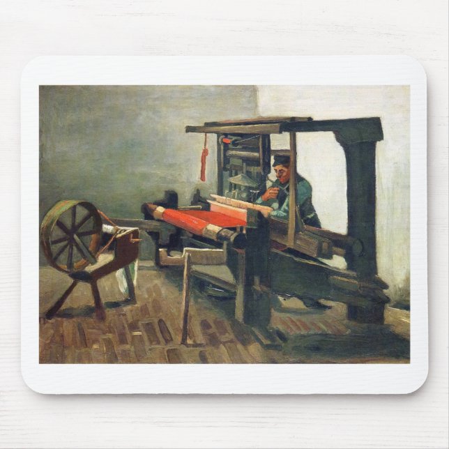 Weber nach links gewandt - Vincent Van Gogh Mousepad (Vorne)