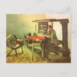 Weber nach links gewandtes Spinnrad Vincent van Go Postkarte