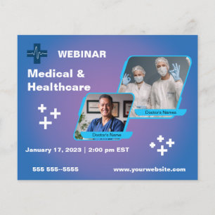 Webinar über Medizin und Gesundheitswesen Flyer