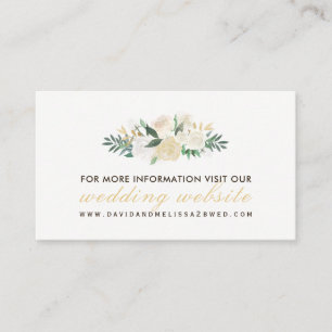 Webkarten für rustikale und romantische Hochzeiten Begleitkarte
