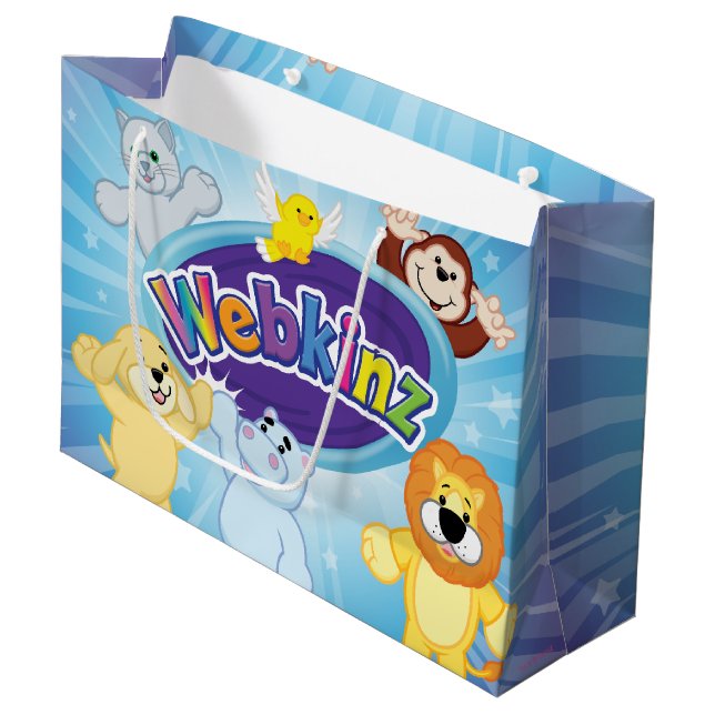 Webkinz: Come in and Play Große Geschenktüte (Vorderseite Schrägansicht)