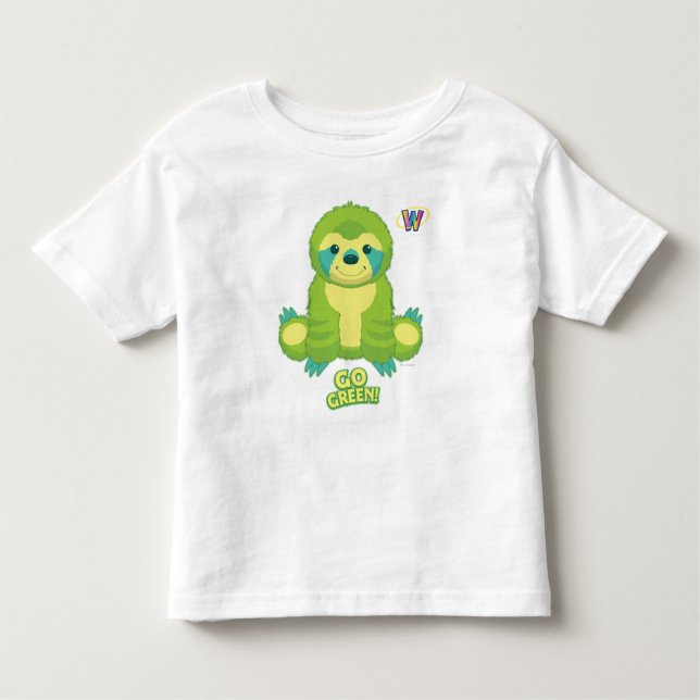 Webkinz gehen Muster grünes Kleinkind T-shirt (Vorderseite)