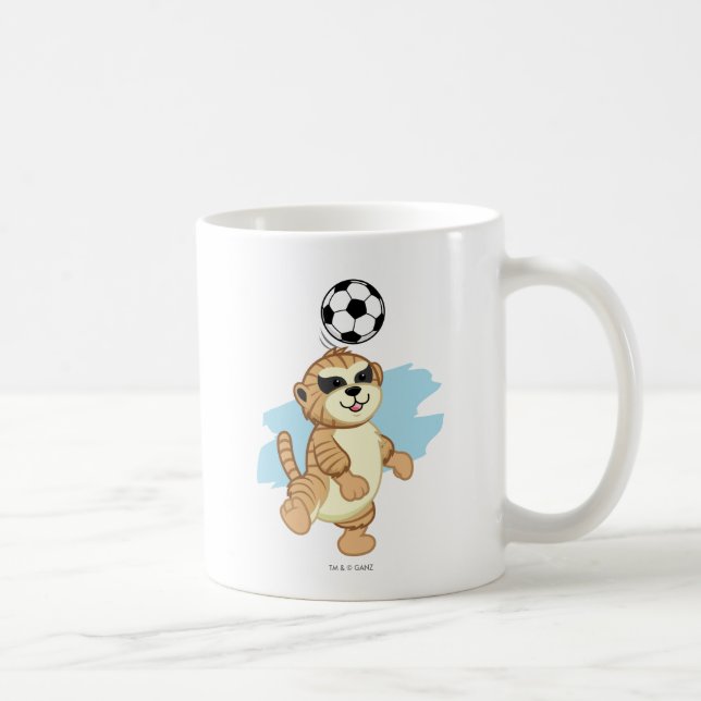 Webkinz | Meerkat, das Fußball 2 spielt Tasse (Rechts)