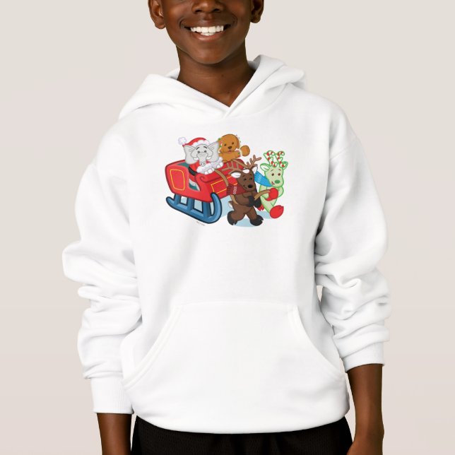 Webkinz Weihnachtsparade Hoodie (Vorderseite)