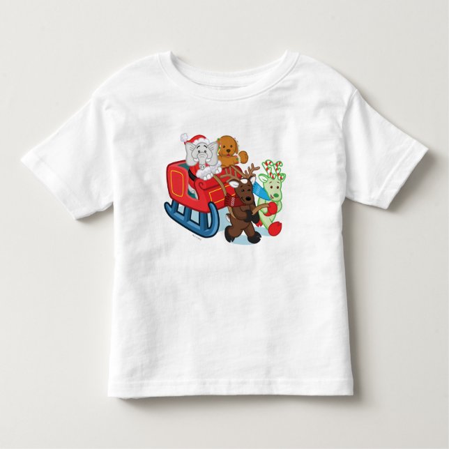 Webkinz Weihnachtsparade Kleinkind T-shirt (Vorderseite)