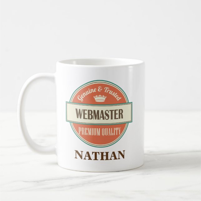 Webmaster-personalisiertes Büro-Tassen-Geschenk Tasse (Links)