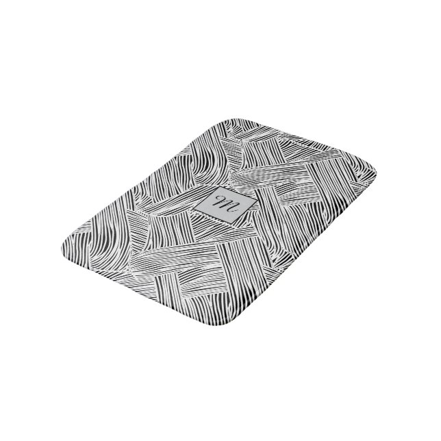 Webmuster-Design-Kunst  Badematte (Schrägansicht)
