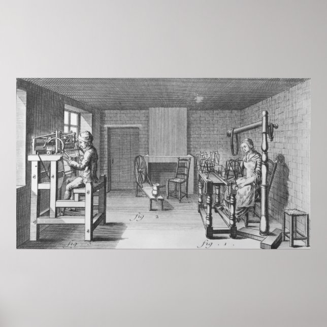 Webraum für Strümpfe Poster (Vorne)