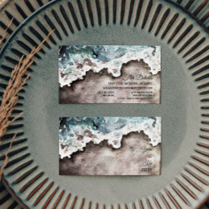 Website-Abschlusskarte für rustikale Hochzeiten Begleitkarte