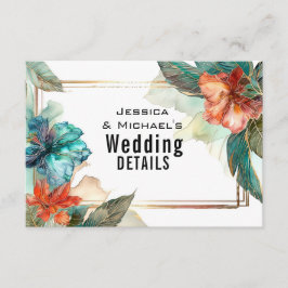 Website-Adresse + QR Hibisken Serenade Paradise Begleitkarte