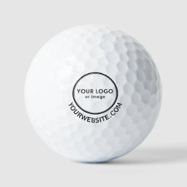 Website and Your logo here Golfball