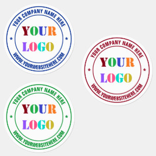 Website-Briefmarke mit benutzerdefinierten Logo-Na Etiketten