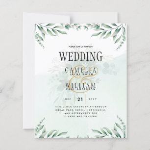 Website der Greenery Wedding Einladungen UAWG QR C