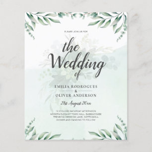 Website der Greenery Wedding Einladungen UAWG QR C Flyer