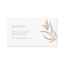 Website der Hochzeit im Herbst