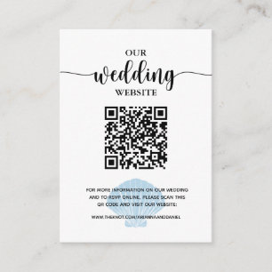 Website der Seaside Beach Blue Seashell-Registrier Begleitkarte