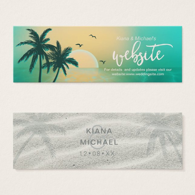 Website der Tropical Isle Sunrise Wedding Aquamari (Vorne & Hinten)