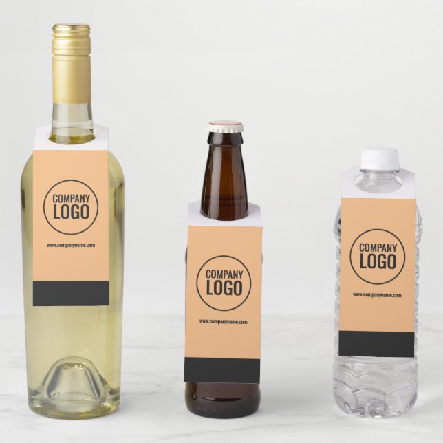 Website des modernen Logos von White Peach Black C Flaschenanhänger (Beispiel)