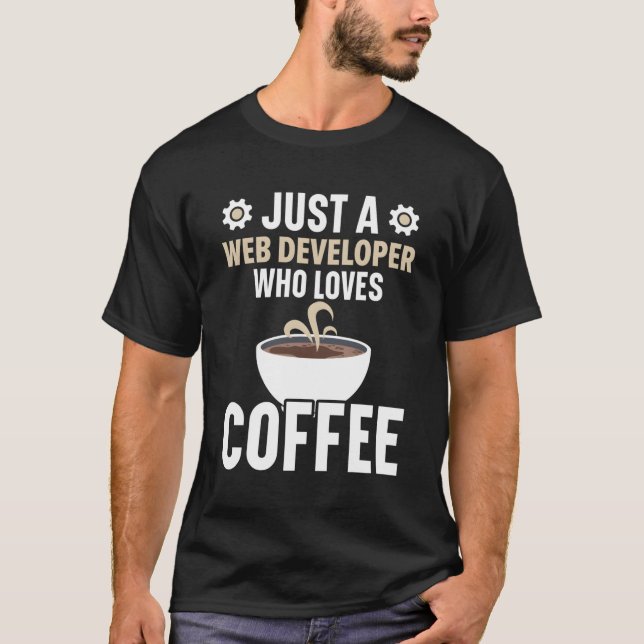 Website des Programmierers für Webentwickler-Code T-Shirt (Vorderseite)