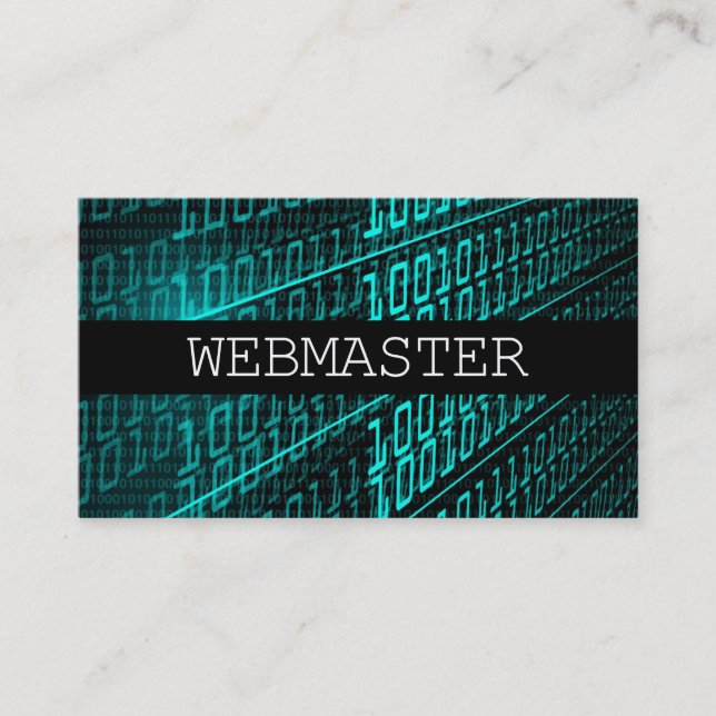 Website-Entwickler-Master-Designer-Computertechnol Visitenkarte (Vorderseite)