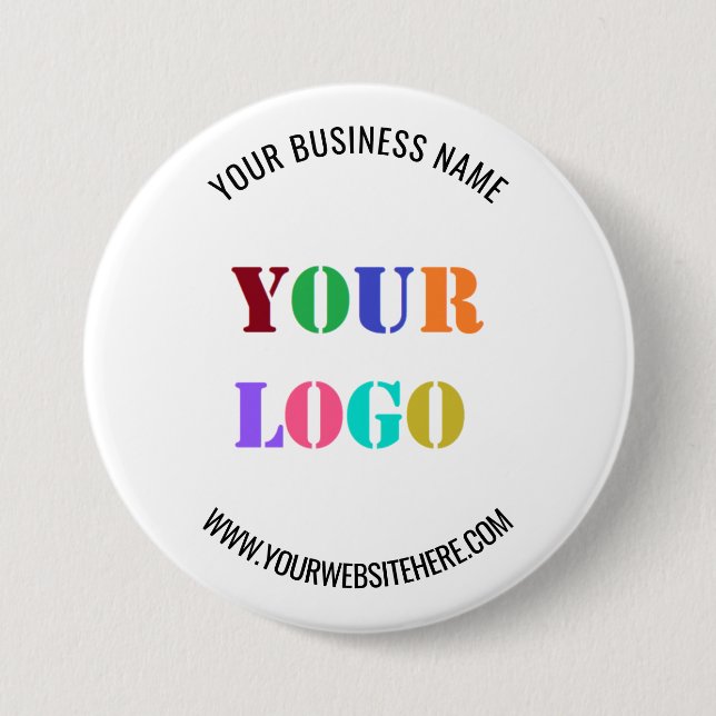 Website für benutzerdefinierte Logo-Namen Werbeakt Button (Vorderseite)