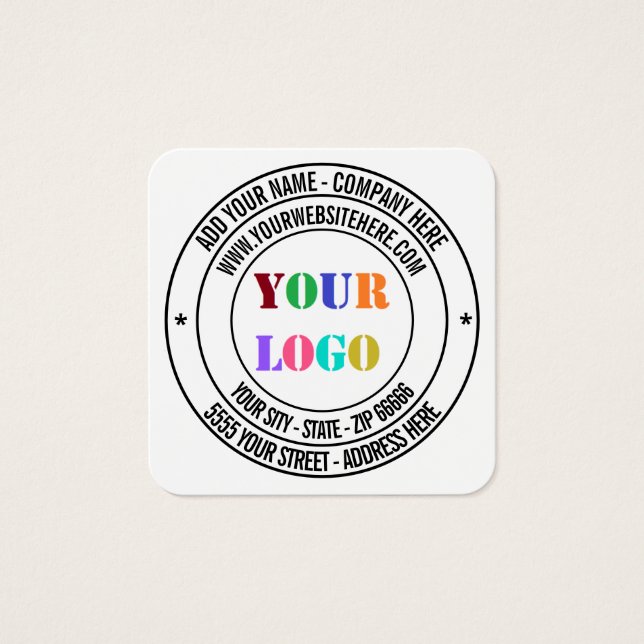 Website für die Werbung mit benutzerdefinierten Lo (Vorderseite)