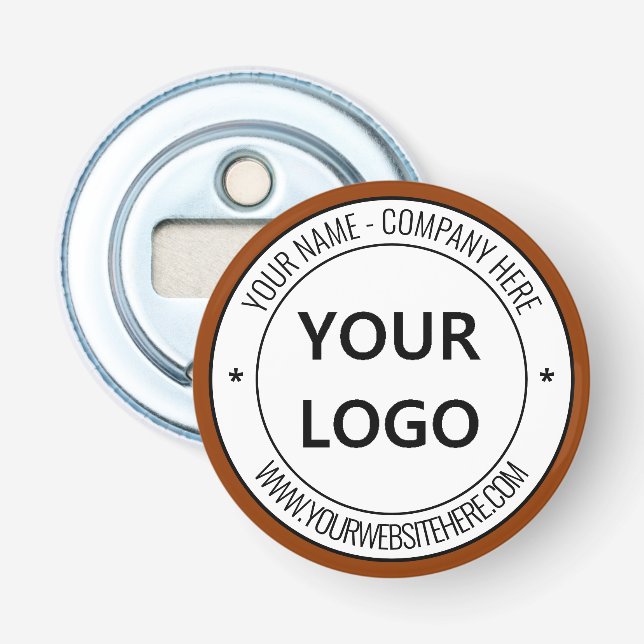 Website für Firmenlogo Personalisiert  Flaschenöffner (Vorderseite)