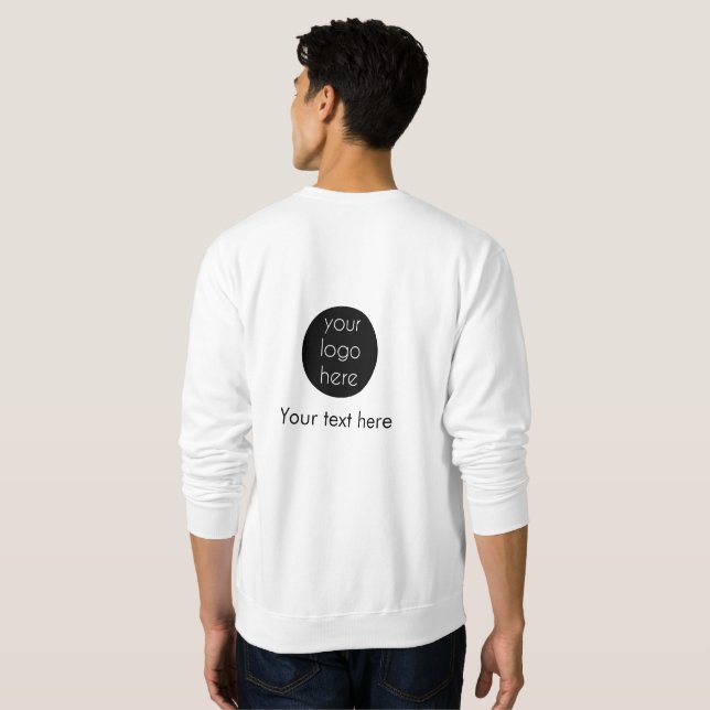 Website für Firmenlogo Sweatshirt (Schwarz voll)