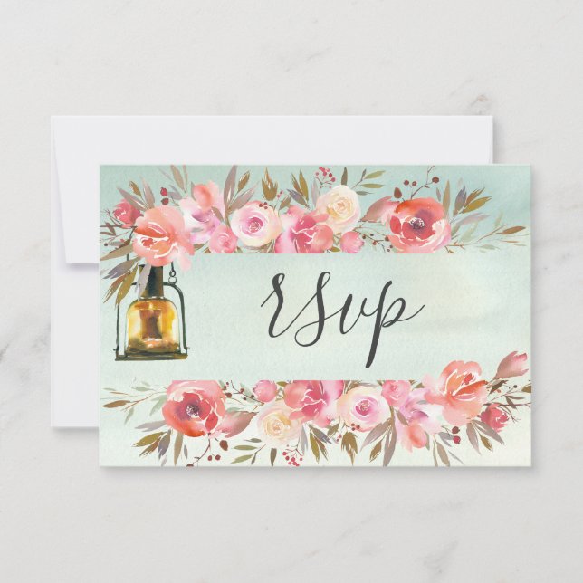 Website für Hochzeiten Antwort Korallenflorale Was (Vorderseite)