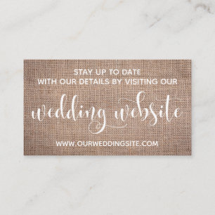 Website für Hochzeiten, Hübsches, modernes Script  Begleitkarte
