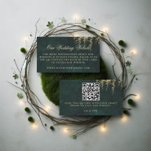 Website für Hochzeiten QR Code Verzauberte Waldreb