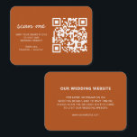 Website für Hochzeiten UAWG Online QR Code Terraco Begleitkarte<br><div class="desc">Website für Hochzeiten Online QR Code Terracotta-Umschließungskarte UAWG</div>