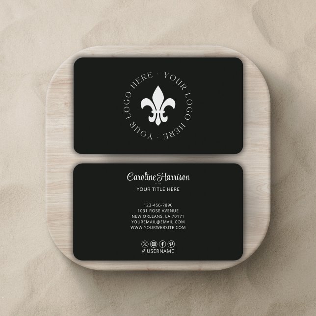 Website für Social Media-Medien für das benutzerde Visitenkarte (Fully editable-can change background & font color, add or delete social media icons.)