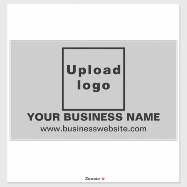 Website für Unternehmen: Grey Large Rectangle Viny Aufkleber (Blatt)