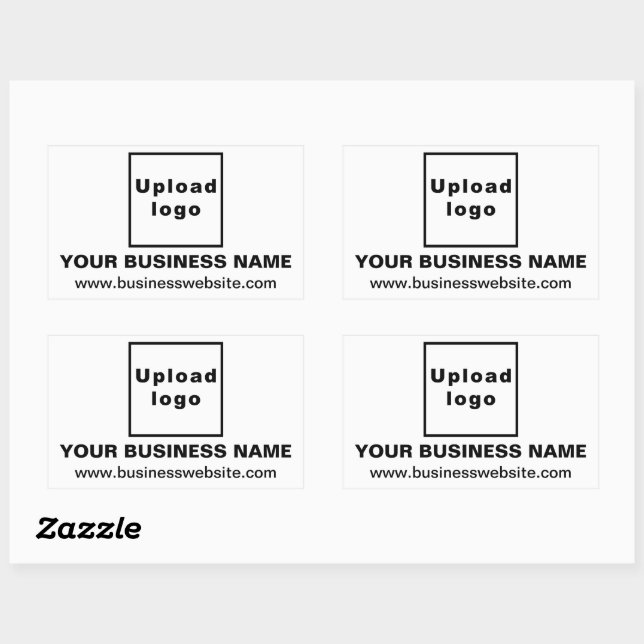 Website für Unternehmen: White Rectangle Aufkleber (Blatt)