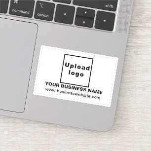 Website für Unternehmen: White Rectangle Vinyl Sti Aufkleber