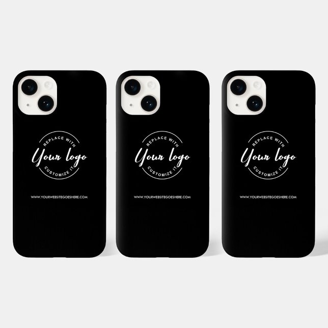 Website für White-Logos für benutzerdefinierte Unt Case-Mate iPhone Hülle (Customizable logo and website, branded black phone case.)