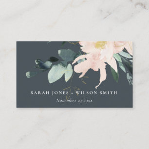 WEBSITE "GRAY BLUSH FLORAL WATERCOLOR WEDING" UAWG VISITENKARTE