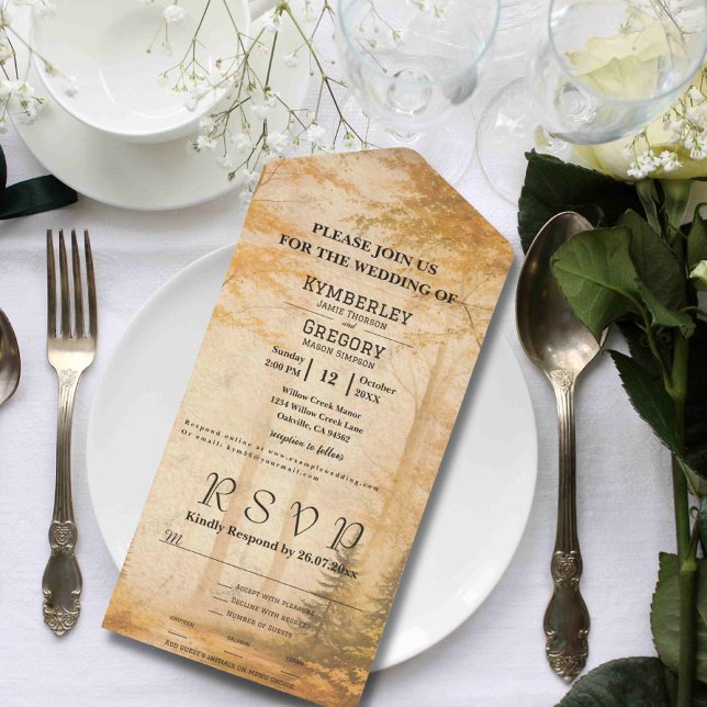 Website Herbstwald Bäume Natur All In One Einladung (Von Creator hochgeladen)