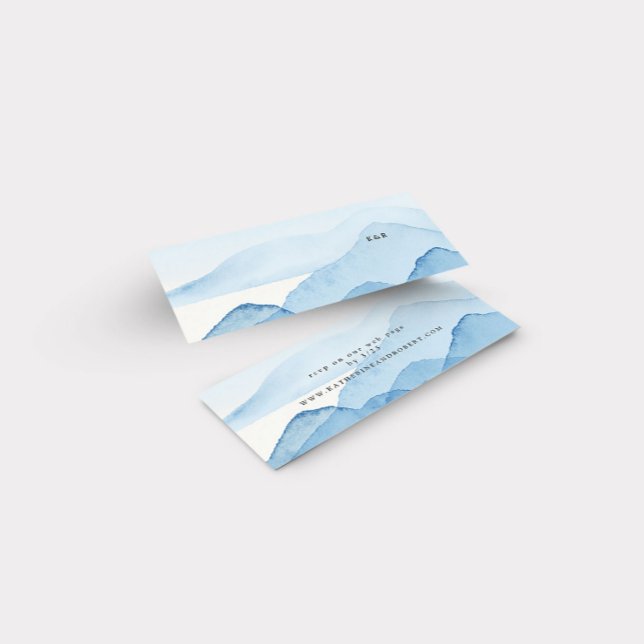 Website-Karte für Hochzeiten in blauen Gebirgen (Von Creator hochgeladen)