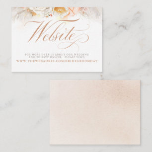 Website-Karte für Pastellblumen Visitenkarte